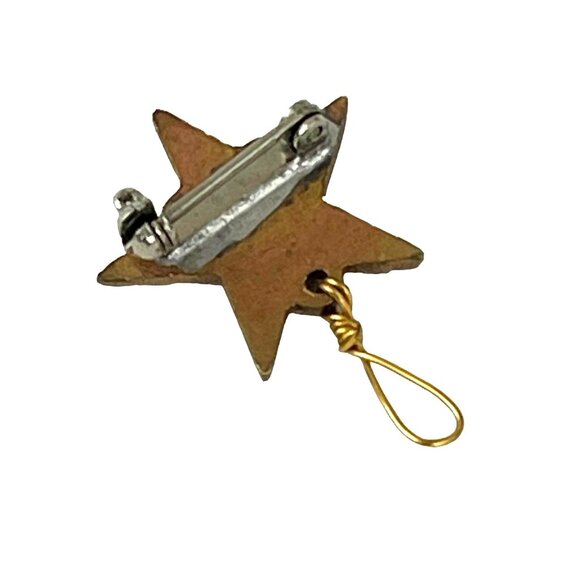 Boy Scouts Bronze Star Badge With Wire Loop & Pinback - Picture 4 of 5